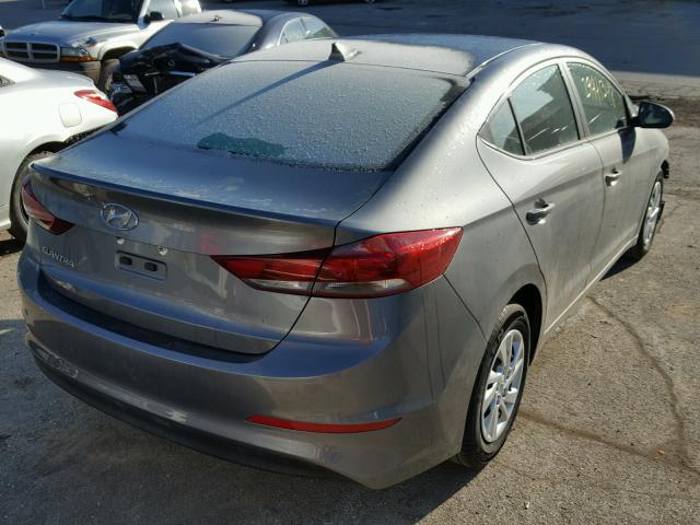 5NPD84LF0JH298796 - 2018 HYUNDAI ELANTRA SE GRAY photo 4