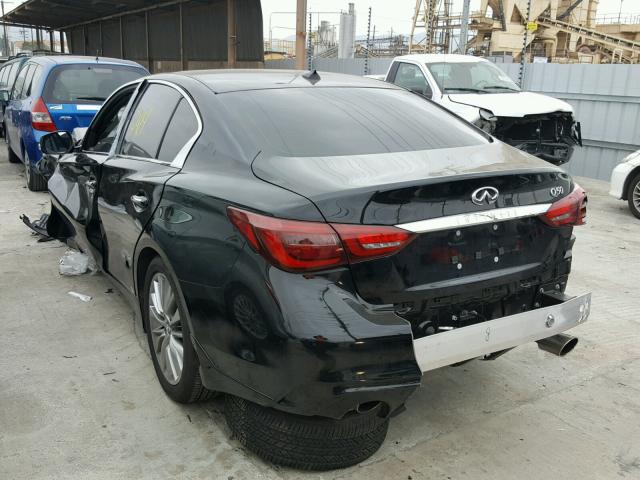 JN1CV7AP7JM241182 - 2018 INFINITI Q50 PURE BLACK photo 3