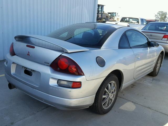 4A3AC44G41E205350 - 2001 MITSUBISHI ECLIPSE GS SILVER photo 4