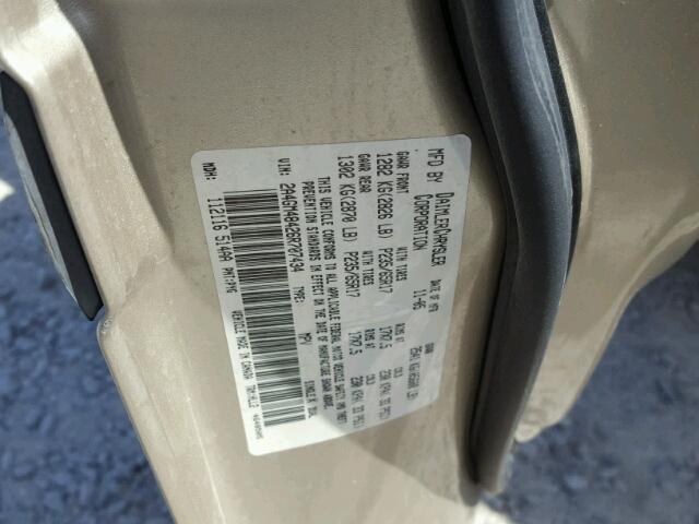2A4GM48426R707434 - 2006 CHRYSLER PACIFICA GOLD photo 10