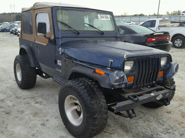 1J4FY19P6RP446757 - 1994 JEEP WRANGLER / BLUE photo 1