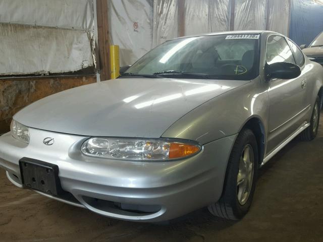 1G3NL12E54C201280 - 2004 OLDSMOBILE ALERO GL SILVER photo 2