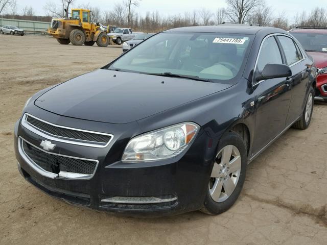 1G1ZF57538F277585 - 2008 CHEVROLET MALIBU HYB შავი ფოტო 2