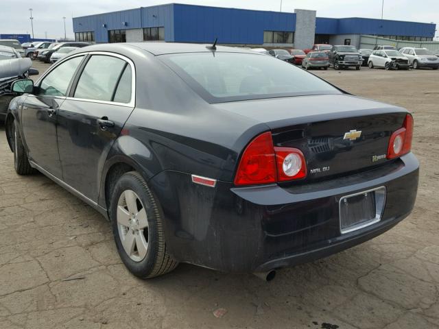 1G1ZF57538F277585 - 2008 CHEVROLET MALIBU HYB შავი ფოტო 3