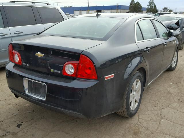 1G1ZF57538F277585 - 2008 CHEVROLET MALIBU HYB შავი ფოტო 4