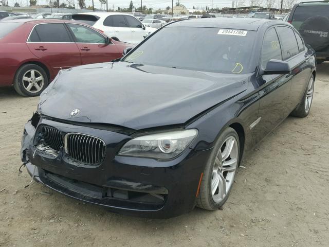 WBAKB8C59BCY65332 - 2011 BMW 750LI BLACK photo 2
