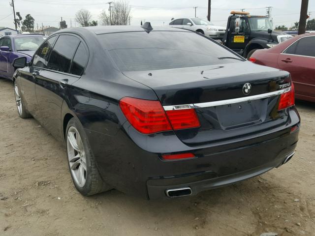 WBAKB8C59BCY65332 - 2011 BMW 750LI BLACK photo 3