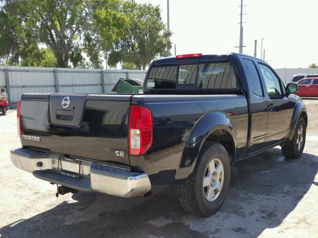 1N6AD06U75C441596 - 2005 NISSAN FRONTIER K BLACK photo 4