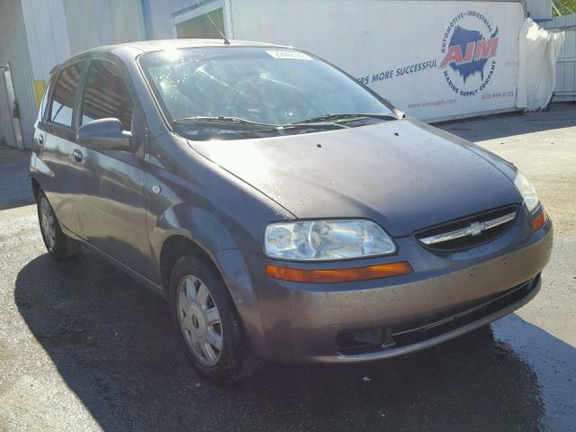 KL1TG626X5B485599 - 2005 CHEVROLET AVEO LT GRAY photo 1