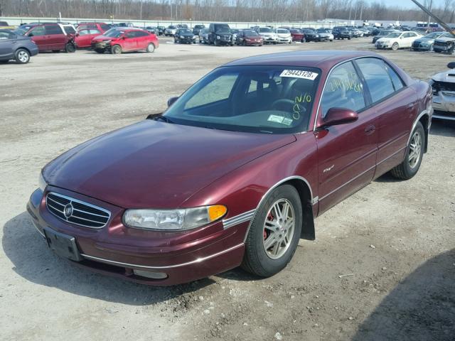 2G4WB52K9Y1126059 - 2000 BUICK REGAL LS RED photo 2