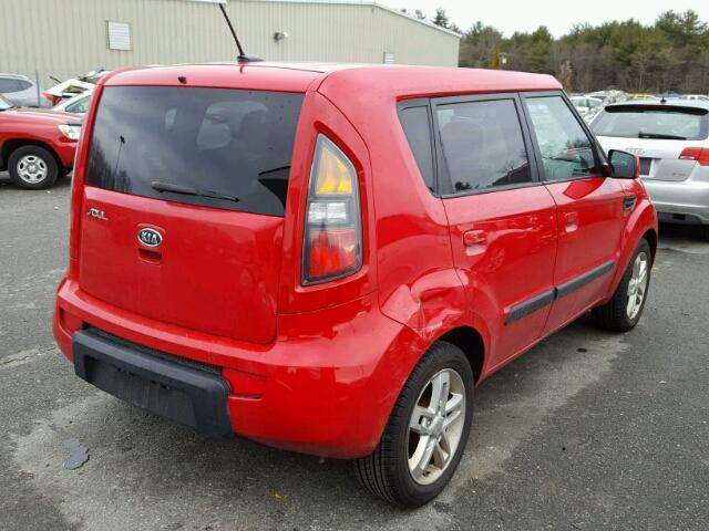 KNDJT2A27A7049907 - 2010 KIA SOUL + RED photo 4