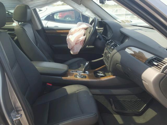 5UXWX5C5XCL727335 - 2012 BMW X3 XDRIVE2 GRAY photo 5