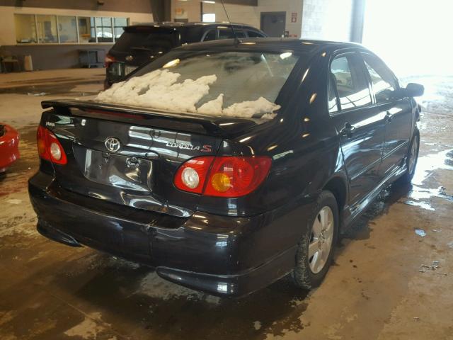 2T1BR32E04C213129 - 2004 TOYOTA COROLLA CE BLACK photo 4