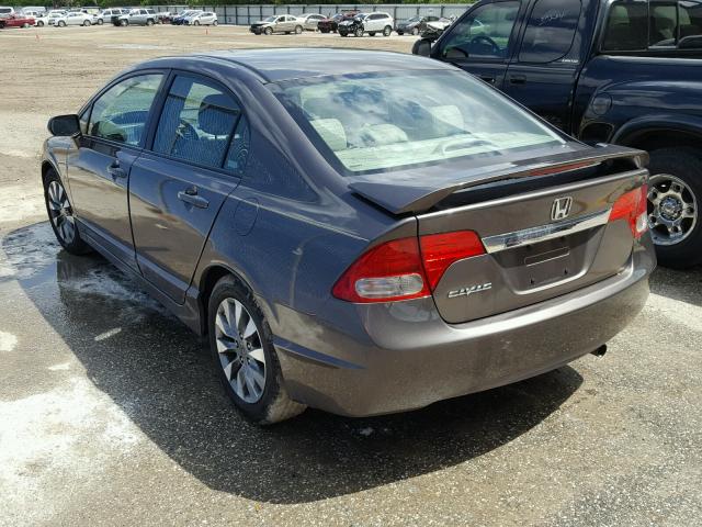 2HGFA169X9H525550 - 2009 HONDA CIVIC EXL BROWN photo 3