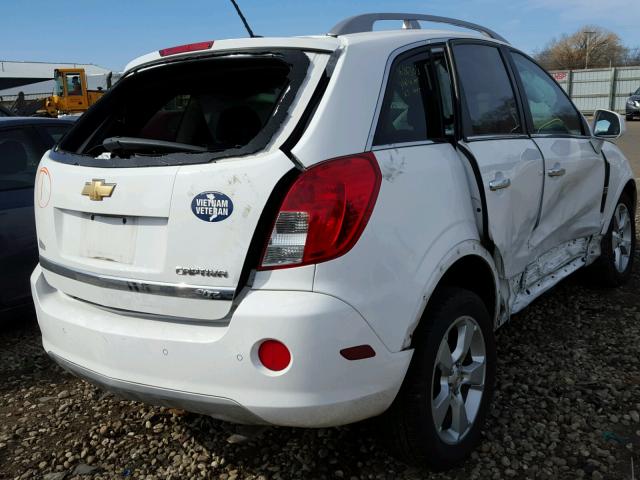 3GNAL4EKXES522171 - 2014 CHEVROLET CAPTIVA LT WHITE photo 4