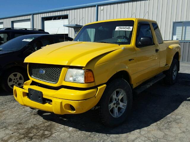 1FTZR45E22PB06436 - 2002 FORD RANGER SUP YELLOW photo 2