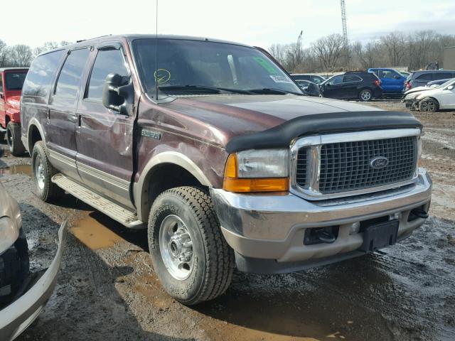 1FMSU43F01EB30610 - 2001 FORD EXCURSION BURGUNDY photo 1