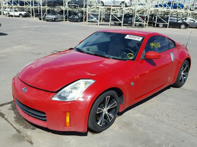 JN1BZ34DX7M503330 - 2007 NISSAN 350Z COUPE RED photo 2