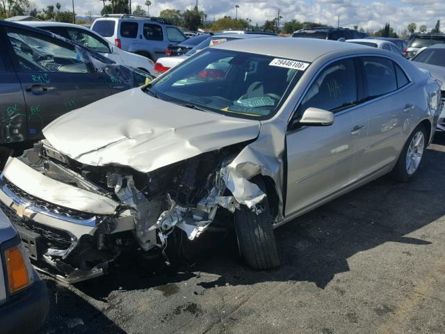 1G11C5SL2EF275446 - 2014 CHEVROLET MALIBU 1LT GOLD photo 2