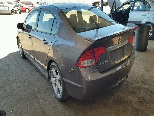 2HGFA16689H540571 - 2009 HONDA CIVIC GRAY photo 3