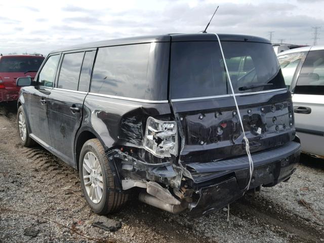 2FMGK5C81DBD24632 - 2013 FORD FLEX SEL შავი ფოტო 3