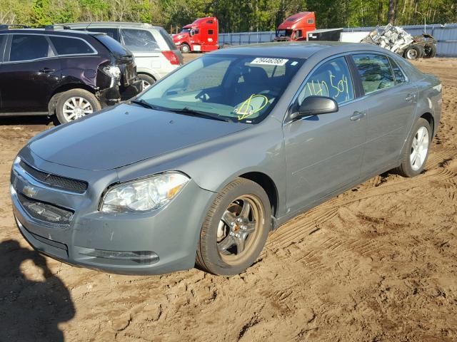 1G1ZG57BX9F182106 - 2009 CHEVROLET MALIBU LS ნაცრისფერი ფოტო 2