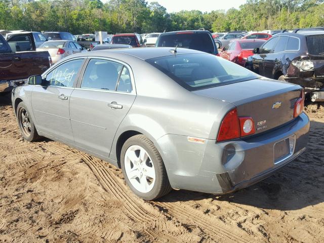 1G1ZG57BX9F182106 - 2009 CHEVROLET MALIBU LS ნაცრისფერი ფოტო 3