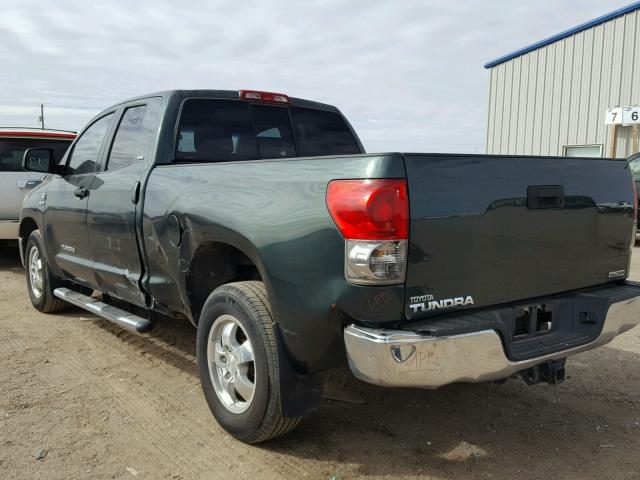 5TFRT541X7X008977 - 2007 TOYOTA TUNDRA DOU GREEN photo 3