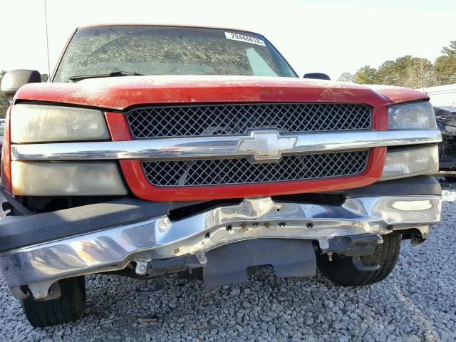 2GCEC19T331102417 - 2003 CHEVROLET SILVERADO RED photo 10