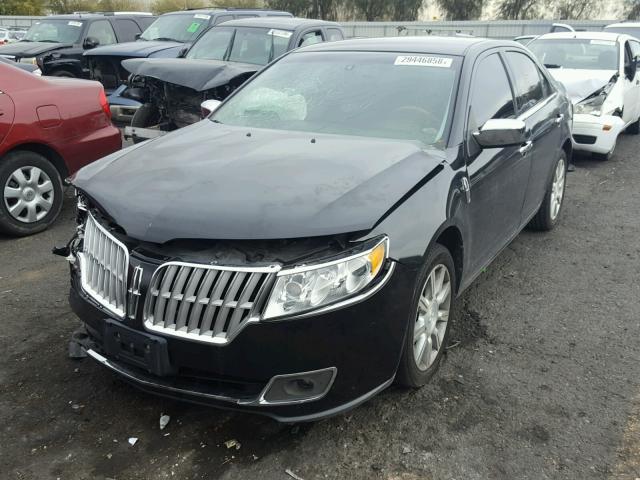 3LNHL2GCXCR817286 - 2012 LINCOLN MKZ BLACK photo 2