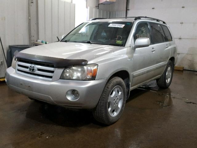 JTEDP21A440033780 - 2004 TOYOTA HIGHLANDER SILVER photo 2