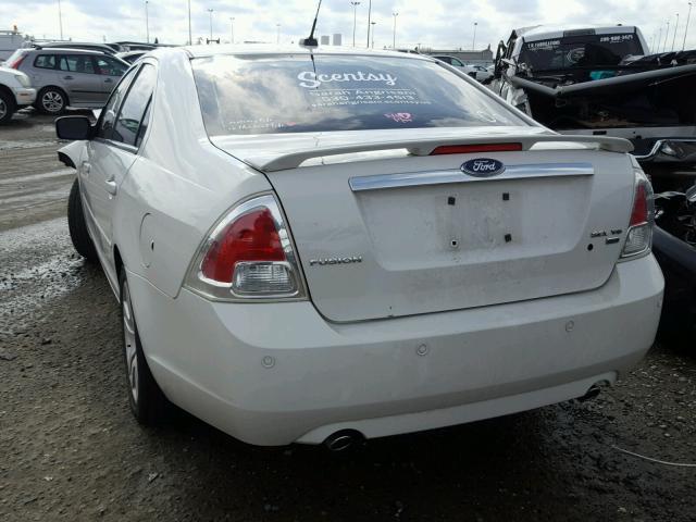 3FAHP02138R128433 - 2008 FORD FUSION SEL WHITE photo 3