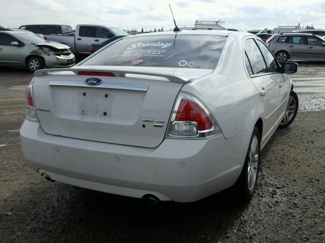 3FAHP02138R128433 - 2008 FORD FUSION SEL WHITE photo 4