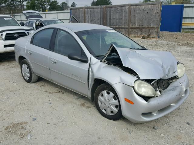 1B3ES46C91D270476 - 2001 DODGE NEON SE SILVER photo 1