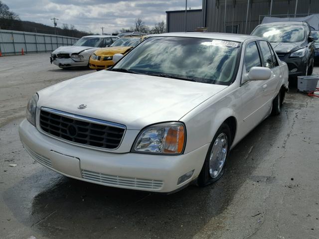 1G6KE54Y92U148363 - 2002 CADILLAC DEVILLE DH WHITE photo 2