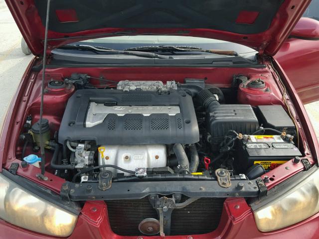 KMHDN45D33U473003 - 2003 HYUNDAI ELANTRA GL RED photo 7