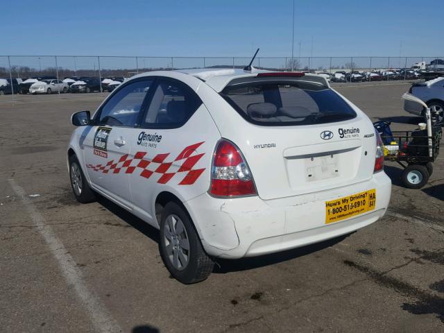 KMHCM3AC1AU184107 - 2010 HYUNDAI ACCENT BLU WHITE photo 3