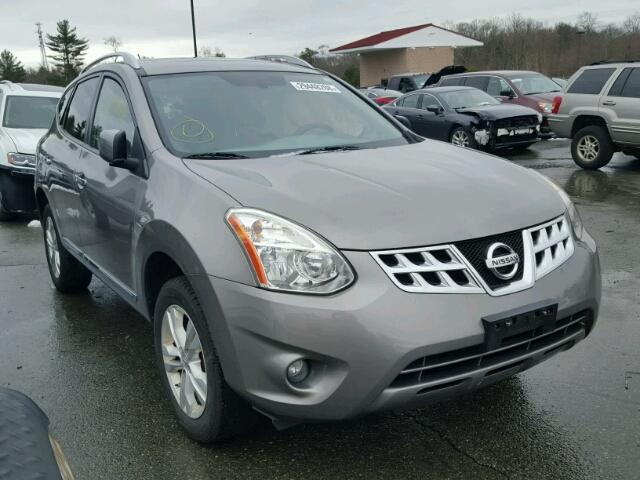 JN8AS5MVXDW613588 - 2013 NISSAN ROGUE S GRAY photo 1