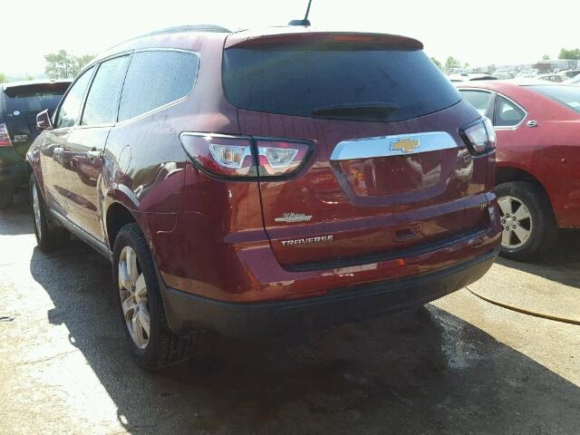 1GNKRGKD1HJ156567 - 2017 CHEVROLET TRAVERSE L MAROON photo 3