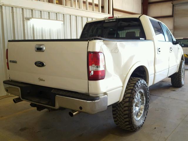 1FTPW14V68KB21964 - 2008 FORD F150 SUPER WHITE photo 4