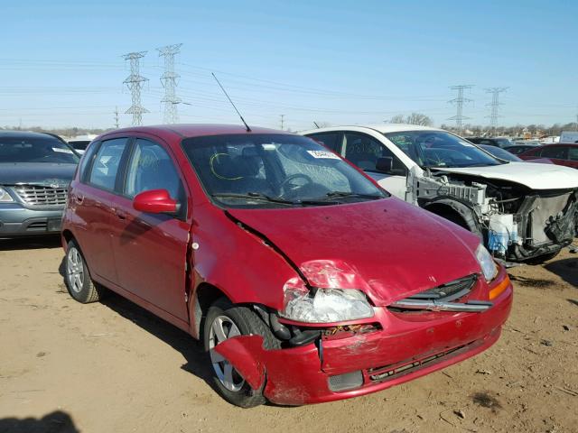 KL1TD666X7B732089 - 2007 CHEVROLET AVEO BASE RED photo 1