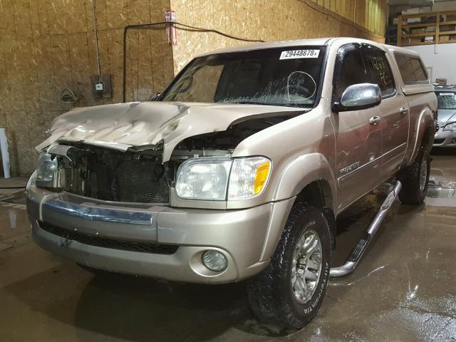 5TBDT441X5S482833 - 2005 TOYOTA TUNDRA DOU BEIGE photo 2