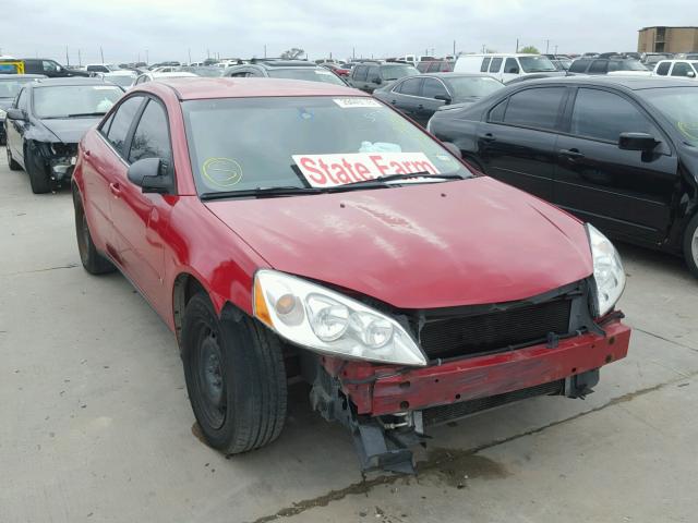 1G2ZF55B364260556 - 2006 PONTIAC G6 SE RED photo 1