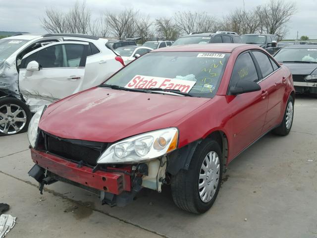 1G2ZF55B364260556 - 2006 PONTIAC G6 SE RED photo 2