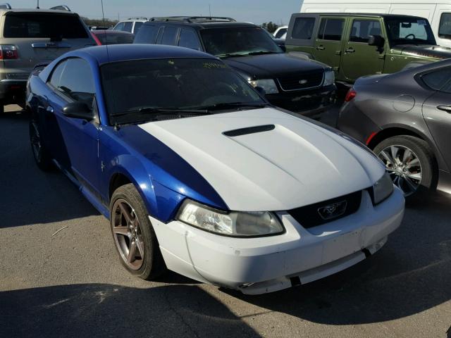 1FAFP404X2F157718 - 2002 FORD MUSTANG BLUE photo 1