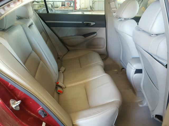 1HGFA15999L023651 - 2009 HONDA CIVIC EXL 红色 照片 6