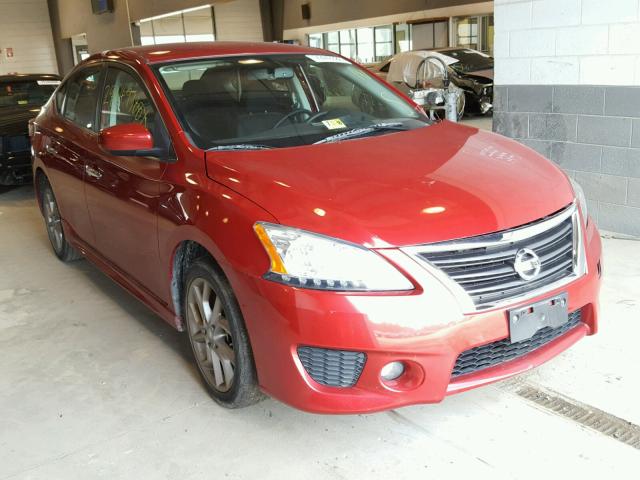 3N1AB7AP4DL697848 - 2013 NISSAN SENTRA S RED photo 1