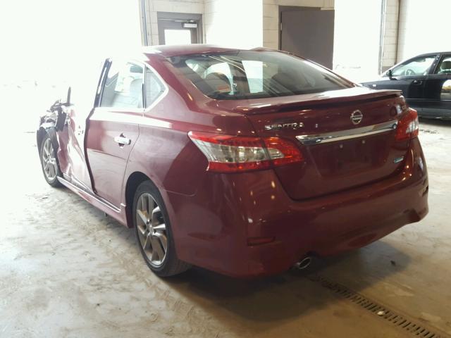 3N1AB7AP4DL697848 - 2013 NISSAN SENTRA S RED photo 3