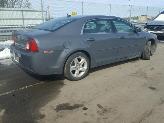 1G1ZG57B19F248929 - 2009 CHEVROLET MALIBU LS ნაცრისფერი ფოტო 4