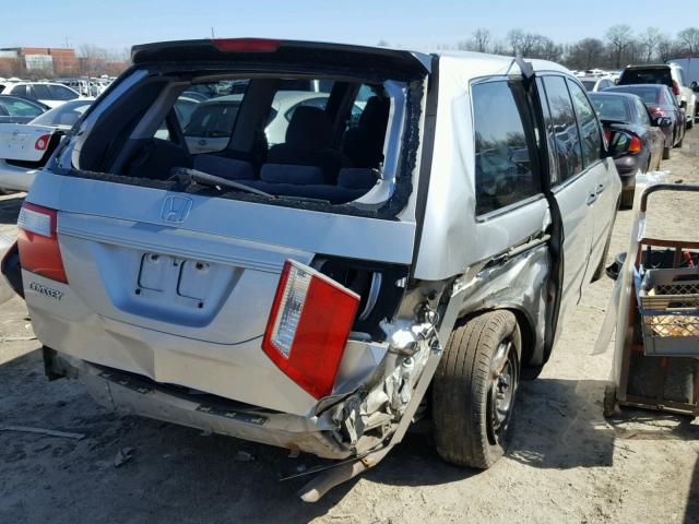 5FNRL38237B140075 - 2007 HONDA ODYSSEY LX SILVER photo 4